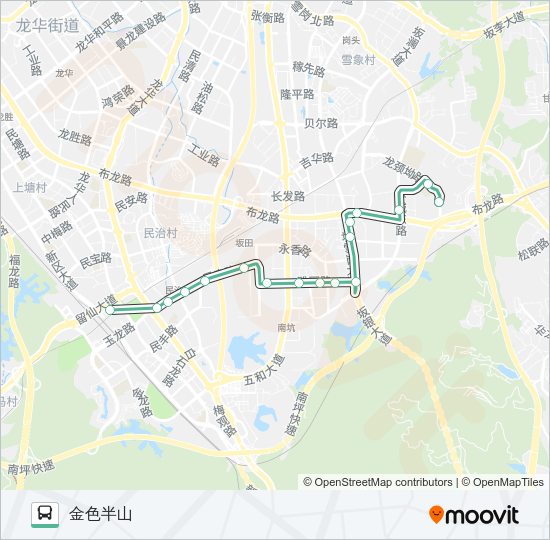 公交B742路的线路图