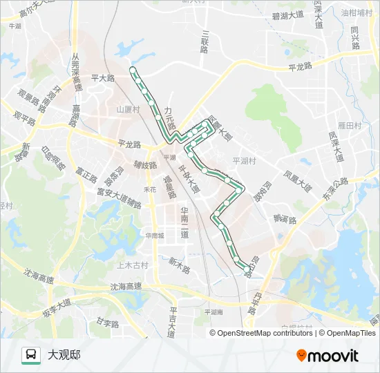 B744 Bus Line Map