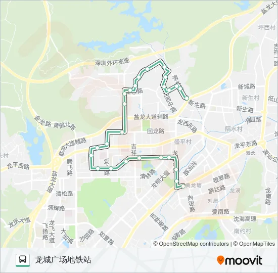 B745 Bus Line Map
