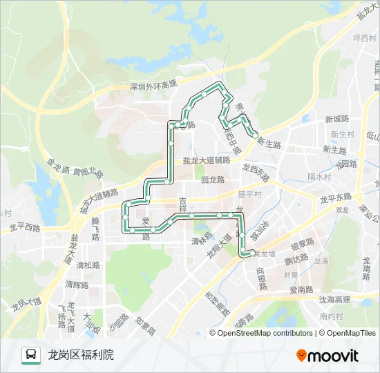 B745 Bus Line Map