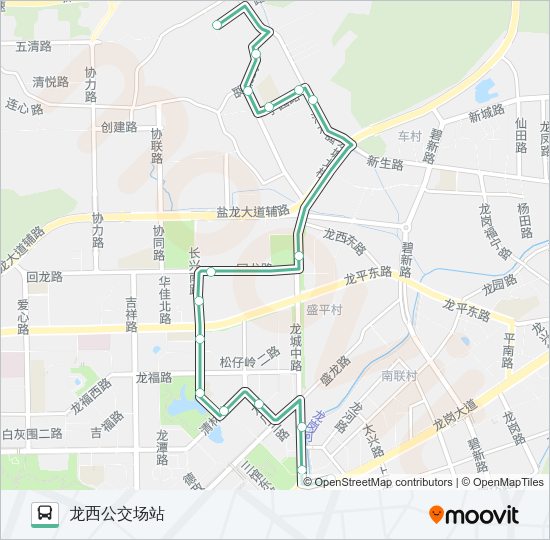 公交B746路的线路图