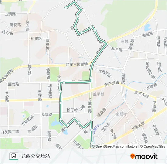 B746 Bus Line Map