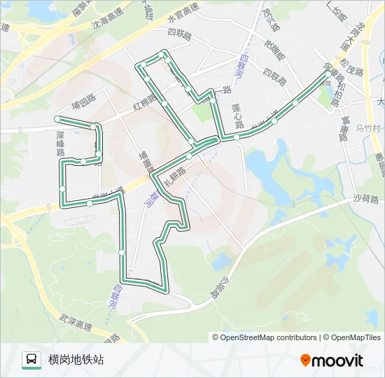 B750 Bus Line Map