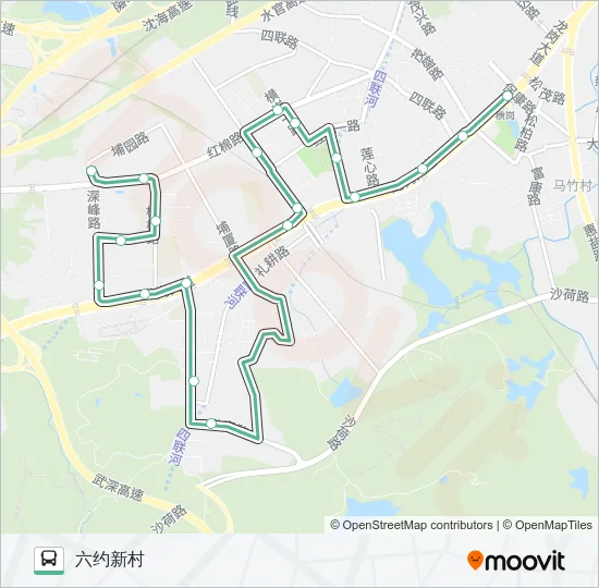 B750 Bus Line Map