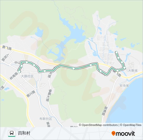 公交B753路的线路图