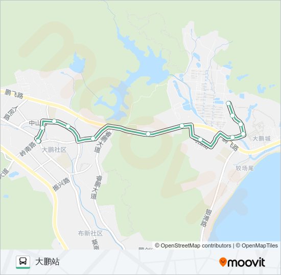 公交B753路的线路图