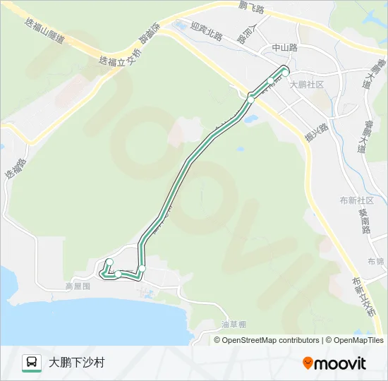 B757 Bus Line Map