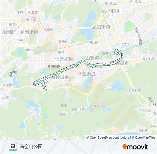 公交B762路的线路图