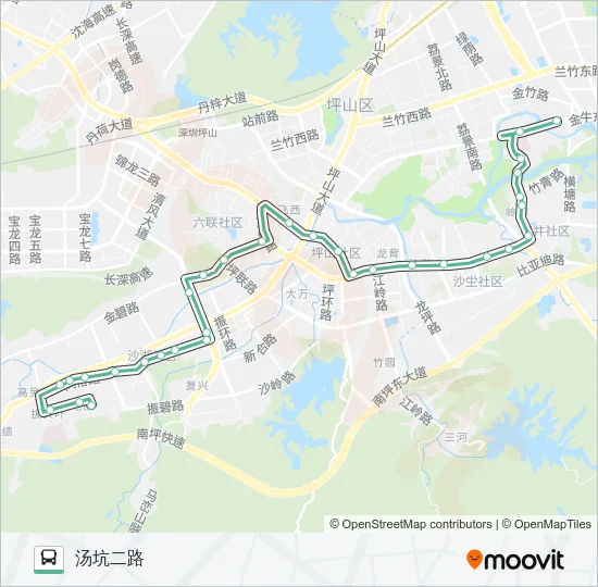 B764 Bus Line Map