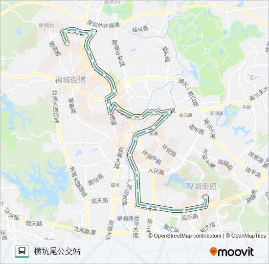 公交B768路的线路图