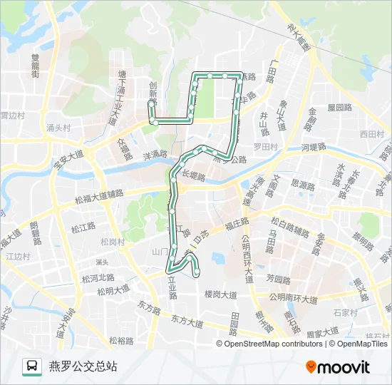 B775 Bus Line Map