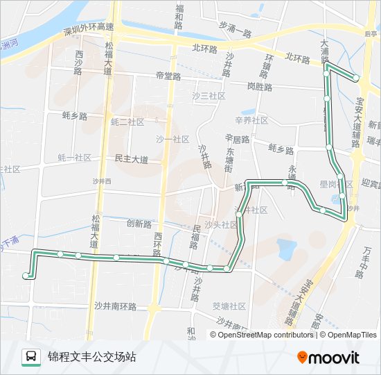 公交B776路的线路图