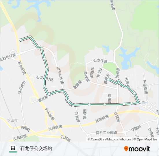 公交B780路的线路图