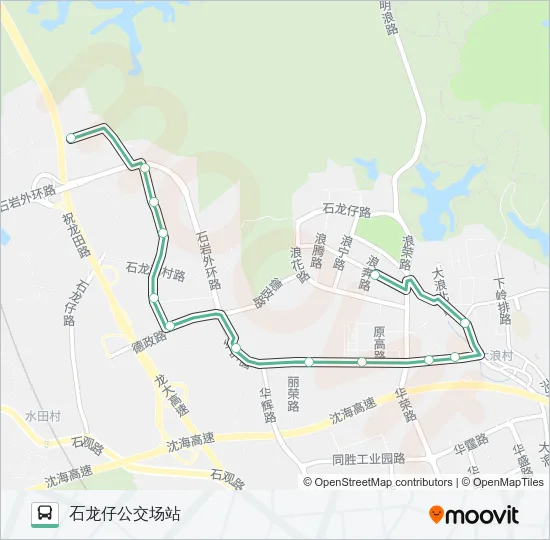 公交B780路的线路图