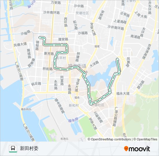 公交B788路的线路图