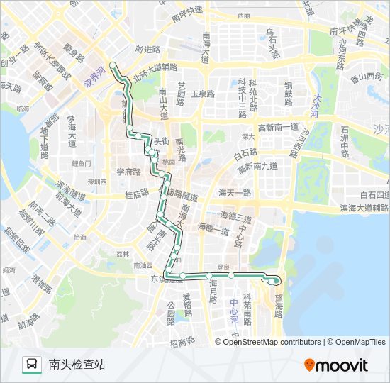 公交B813路的线路图