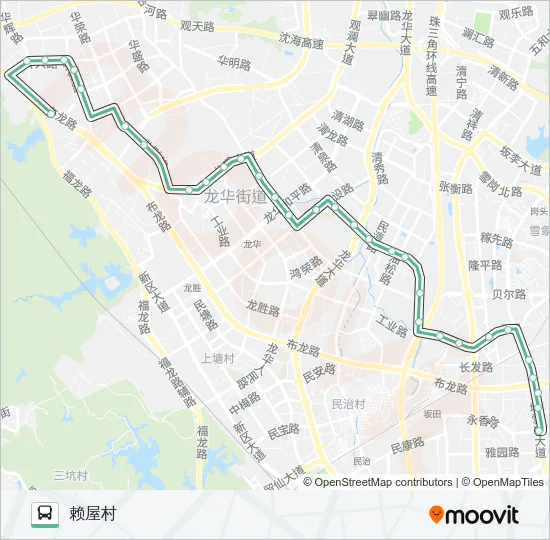 B815 Bus Line Map