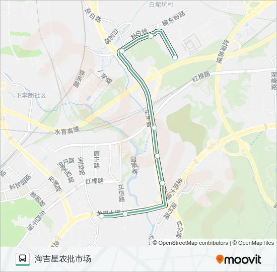 B822 Bus Line Map