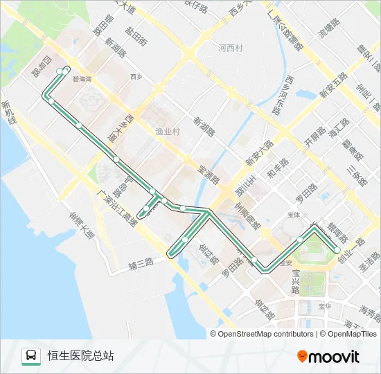 B826 Bus Line Map