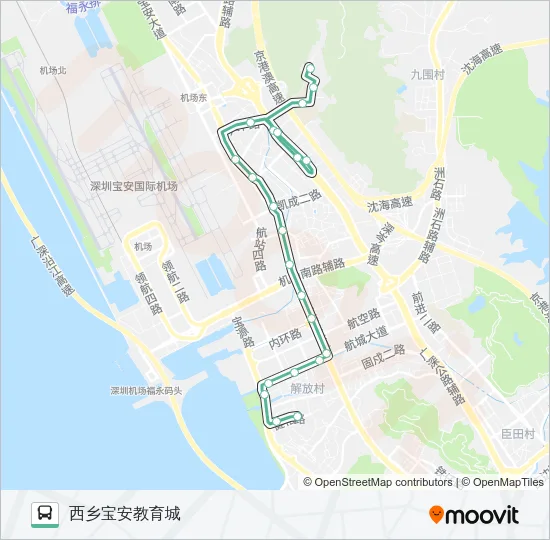 B827 Bus Line Map