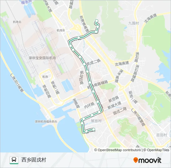B827 Bus Line Map