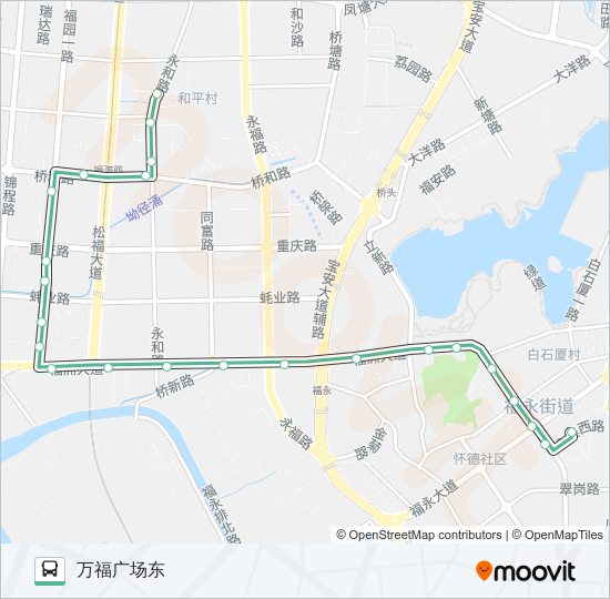 B835 bus Line Map