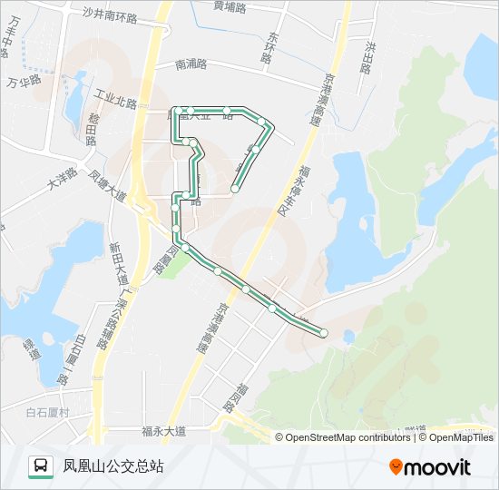 公交B837路的线路图