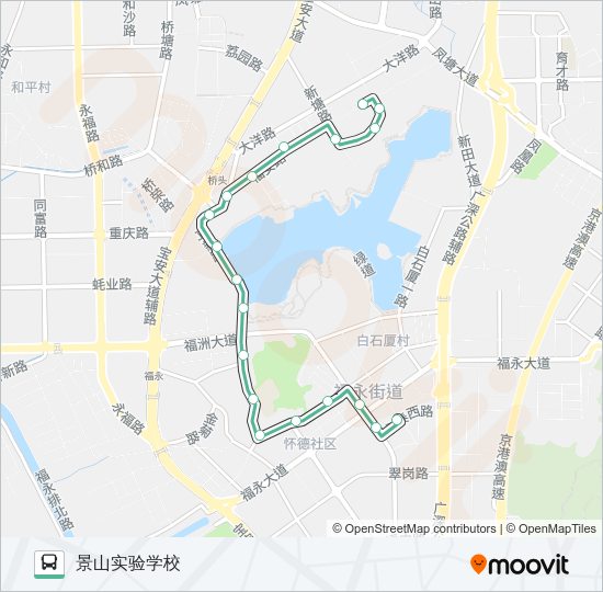 公交B838路的线路图