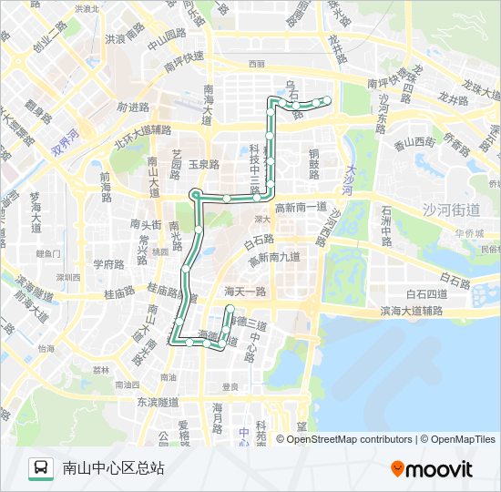 公交B839路的线路图