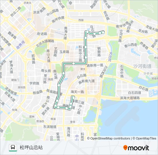 公交B839路的线路图