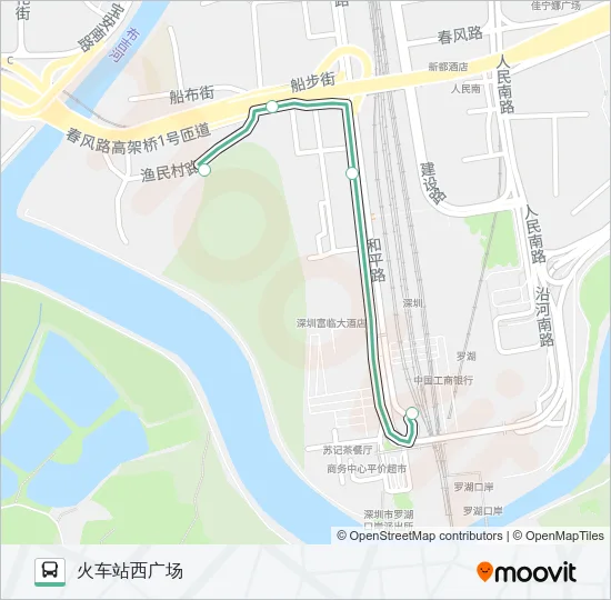 B842 Bus Line Map