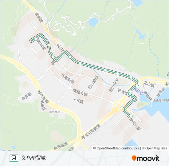 B843 Bus Line Map