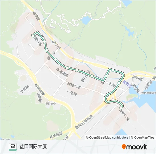 B843 Bus Line Map