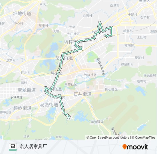 公交B849路的线路图