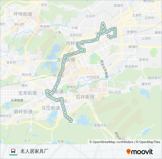 B849 Bus Line Map