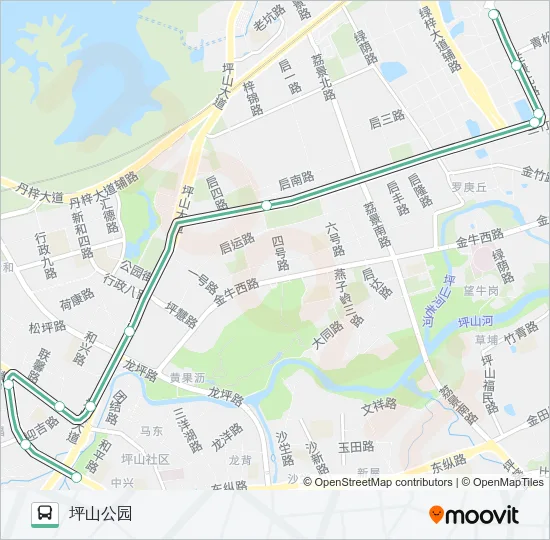 公交B850路的线路图