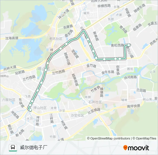 B851 Bus Line Map