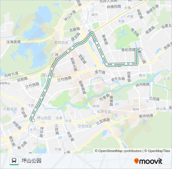 公交B851路的线路图