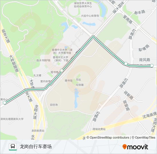 公交B852路的线路图