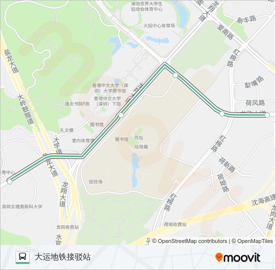公交B852路的线路图