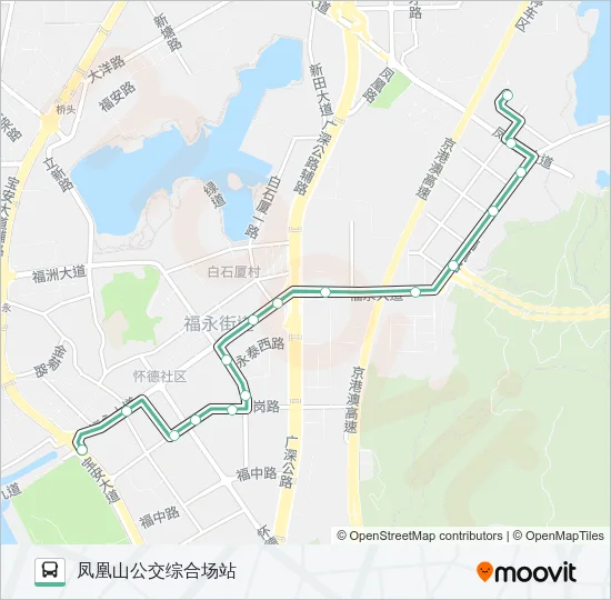 B854 Bus Line Map