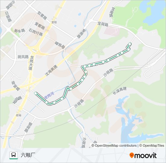 公交B856路的线路图