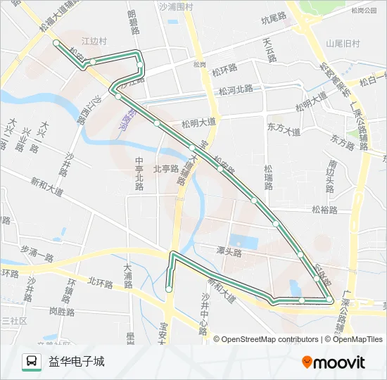 B867 Bus Line Map