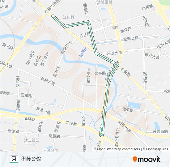 公交B867路的线路图