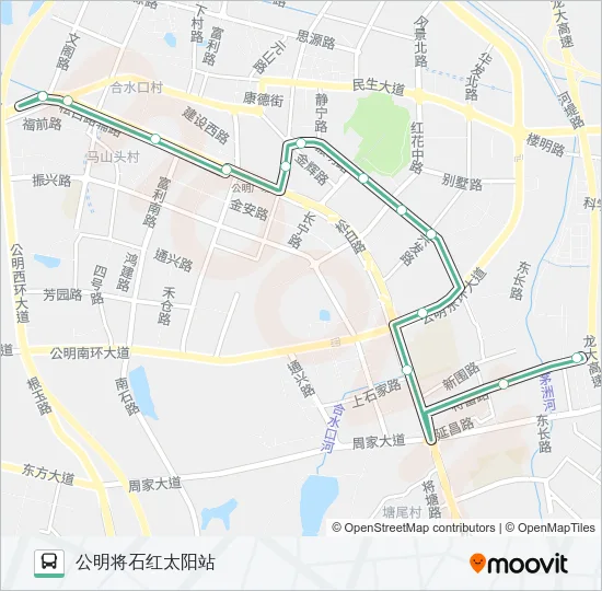 B868 Bus Line Map