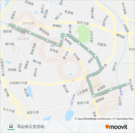 B868 Bus Line Map