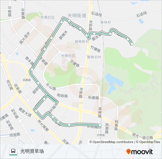 公交B873路的线路图