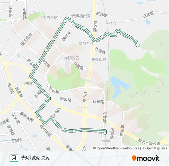 B873 Bus Line Map