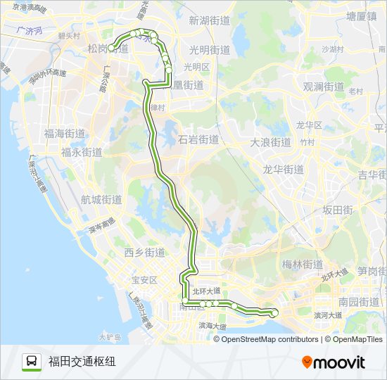 公交K578路的线路图