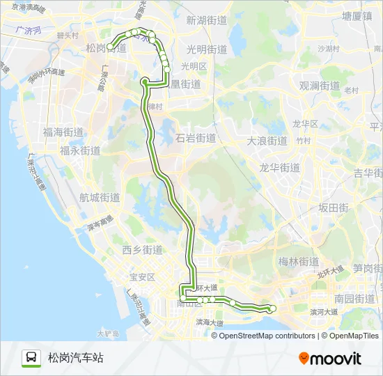 K578 Bus Line Map
